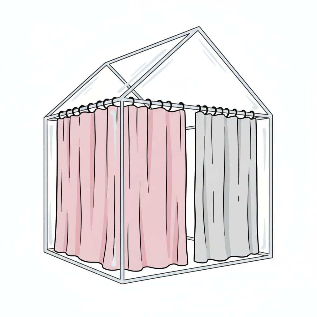 Glass House with Curtains - Privacy Framework