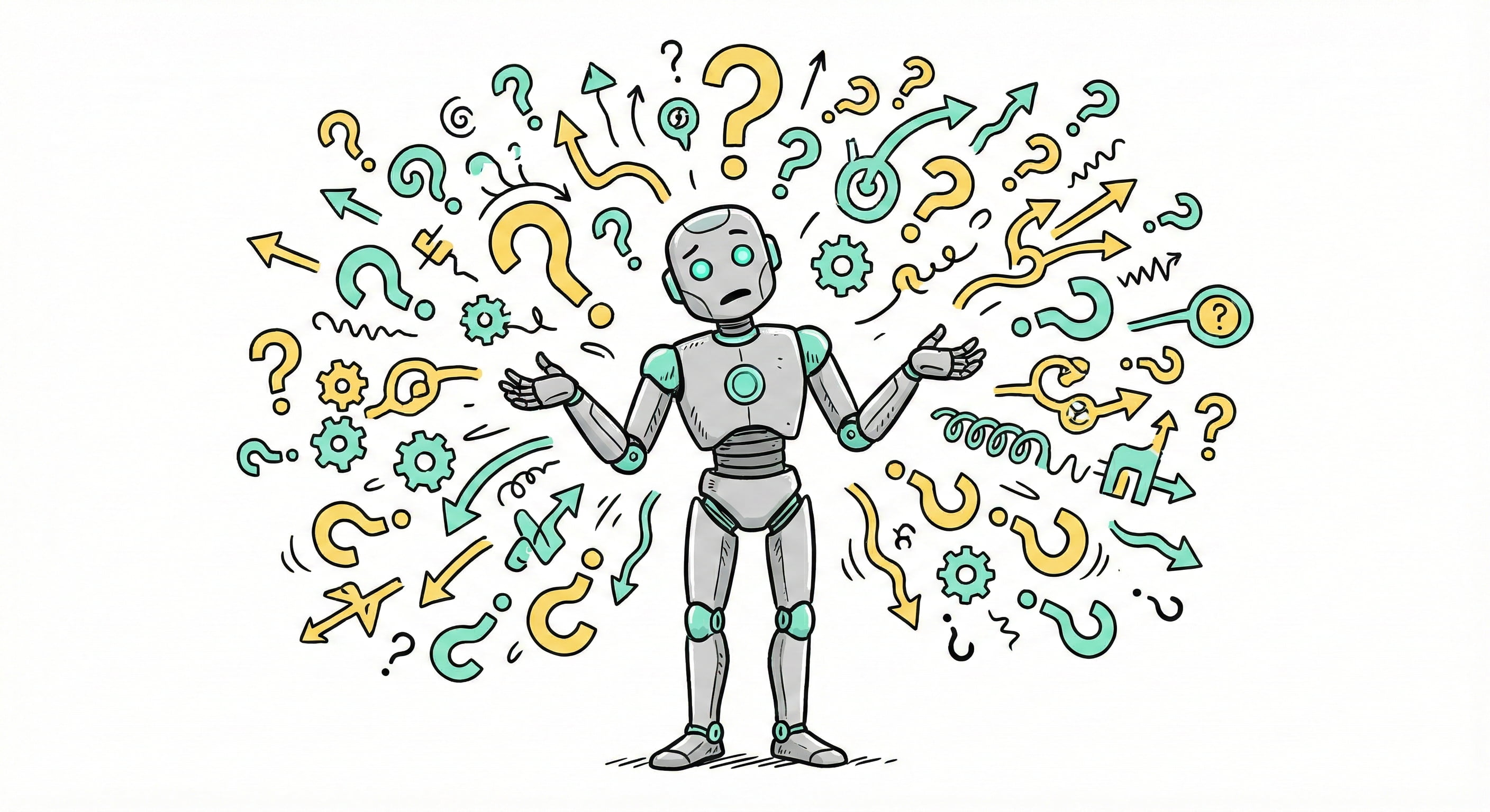Robot frozen amid infinite questions